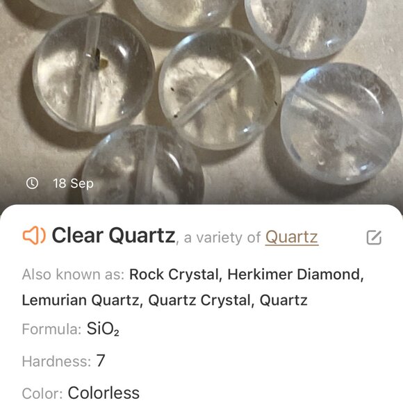 2/20, Natural Clear Quartz Bracelet, Genuine Gemstone + Bronze Grape Leaf - Picture 11 of 14